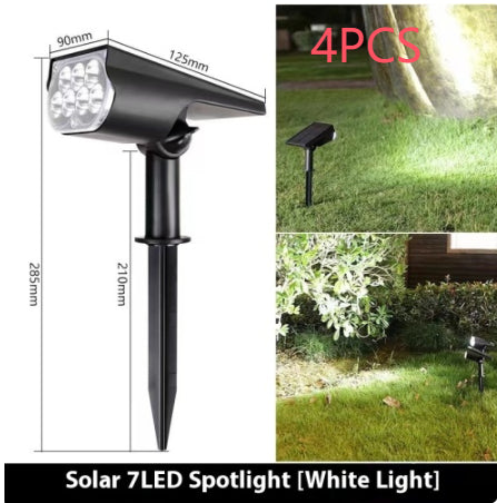 Solar Spotlights Outdoor Garden Lawn