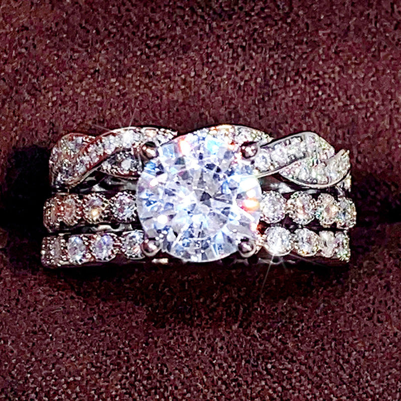 Three Ring Set Wedding Anniversary Commemorative Gift