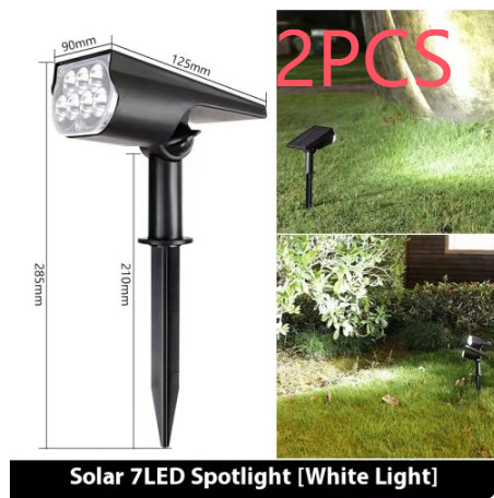 Solar Spotlights Outdoor Garden Lawn