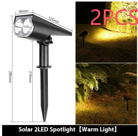Solar Spotlights Outdoor Garden Lawn