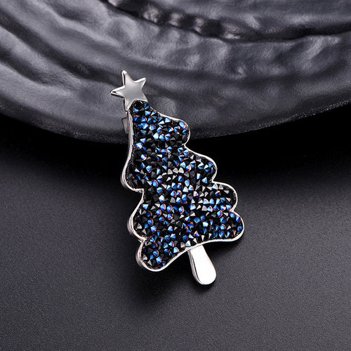 Hot Selling Creative Christmas Tree Diamond Brooch