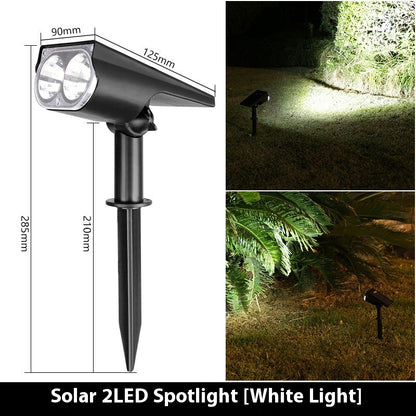 Solar Spotlights Outdoor Garden Lawn