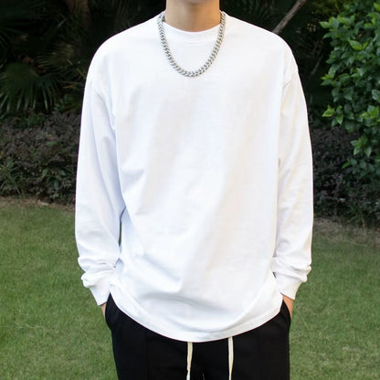 Men's Pure Cotton Thick, Long-sleeve T-shirt