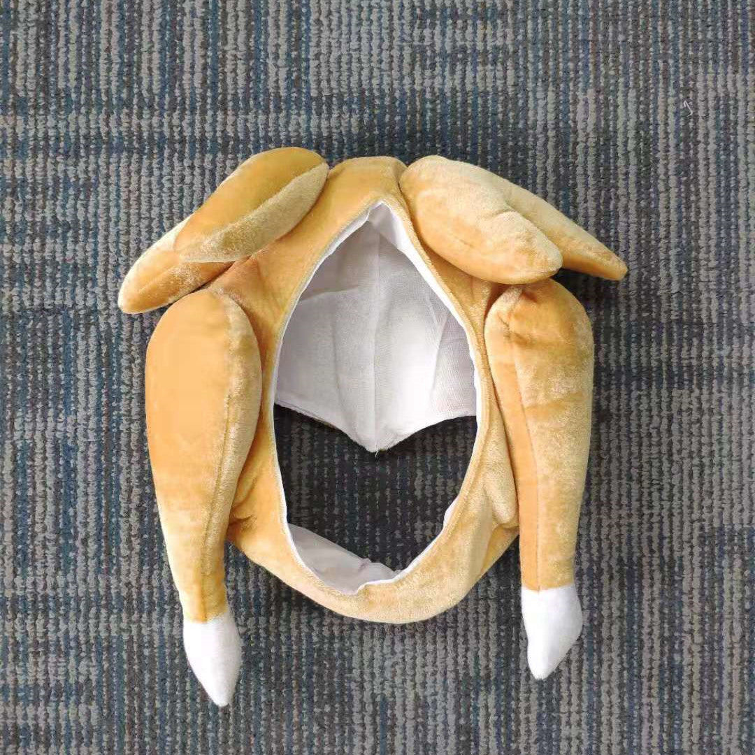 Plush Roasted Turkey Hats