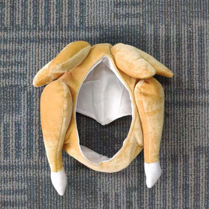Plush Roasted Turkey Hats