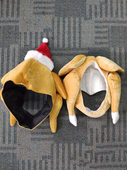 Plush Roasted Turkey Hats