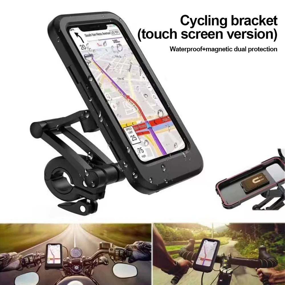 Waterproof Motorcycle Bike Mobile Phone Holder
