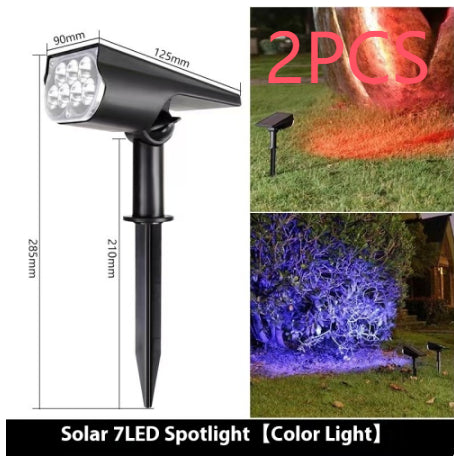 Solar Spotlights Outdoor Garden Lawn