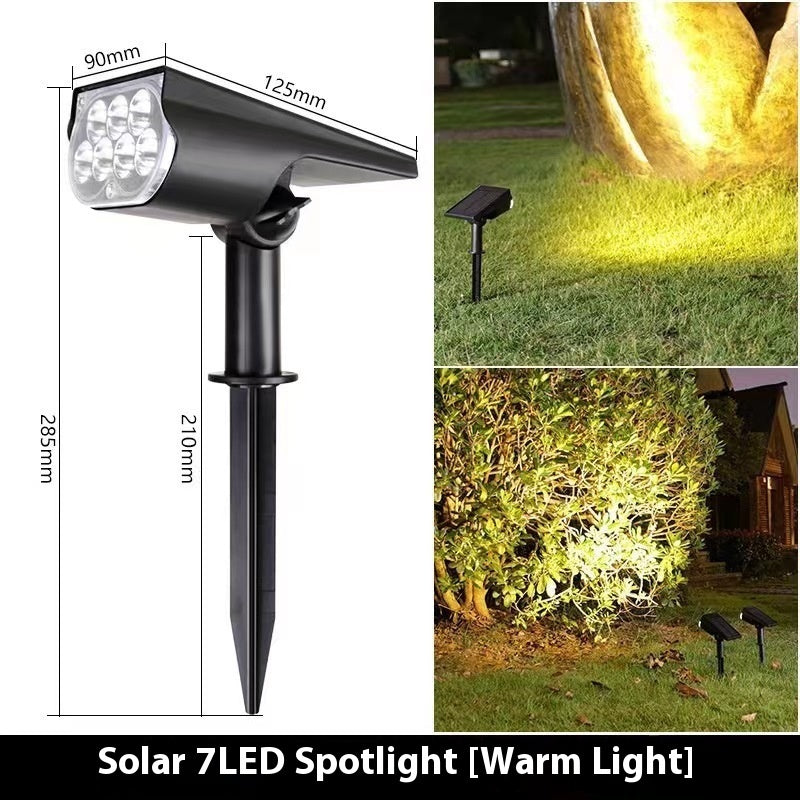 Solar Spotlights Outdoor Garden Lawn