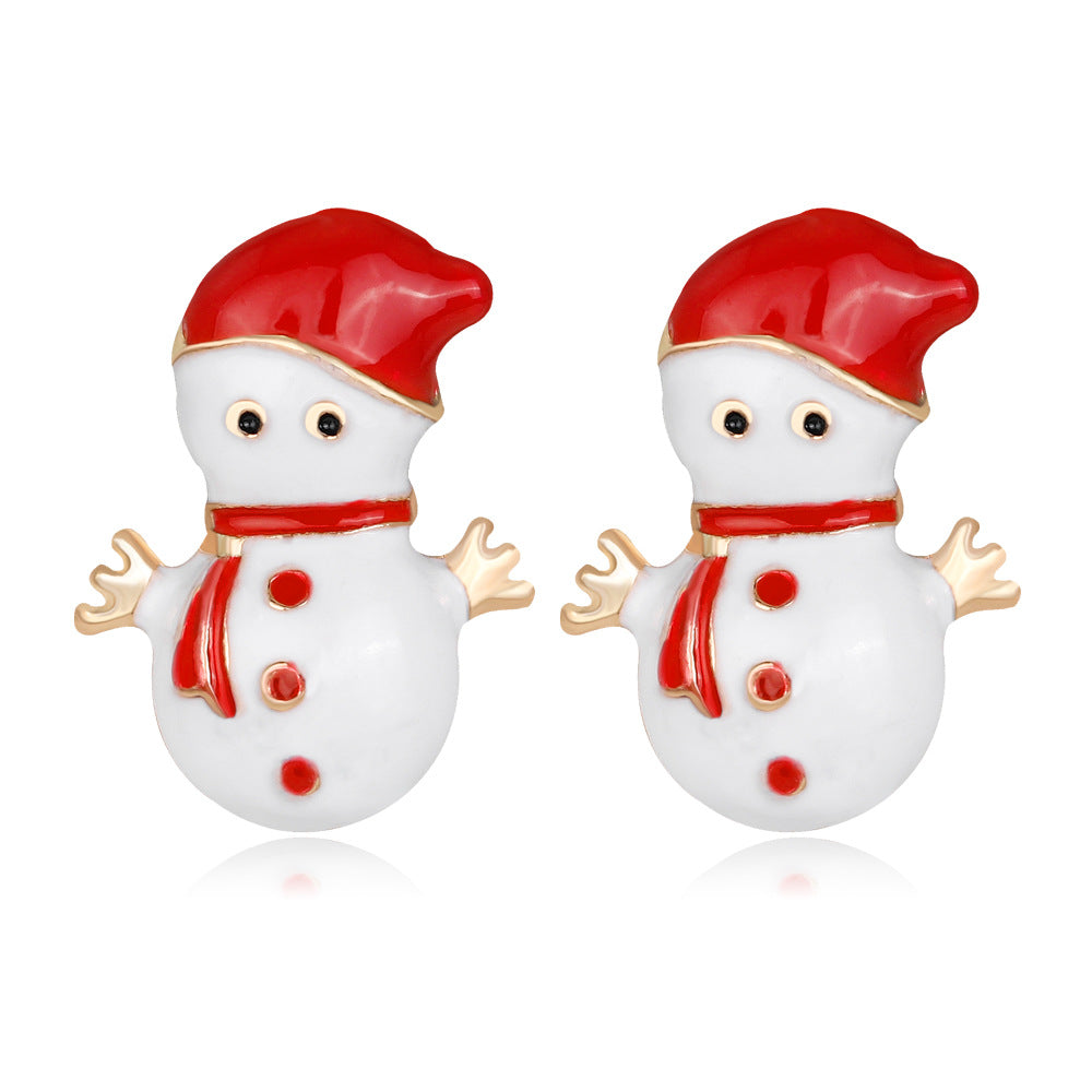 Christmas Ornaments Hot Selling Christmas Snowman Earrings