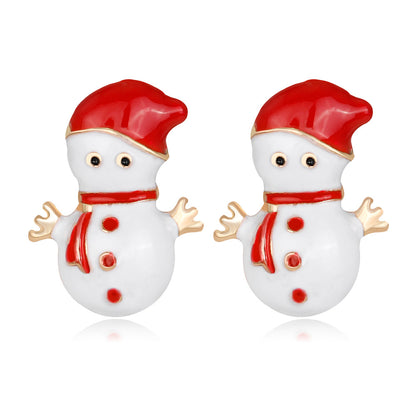 Christmas Ornaments Hot Selling Christmas Snowman Earrings