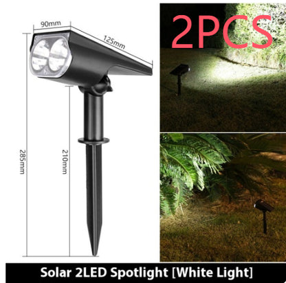 Solar Spotlights Outdoor Garden Lawn