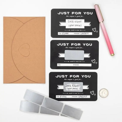 New Scratch Card Gift Scratch Coupon Anniversary Gift