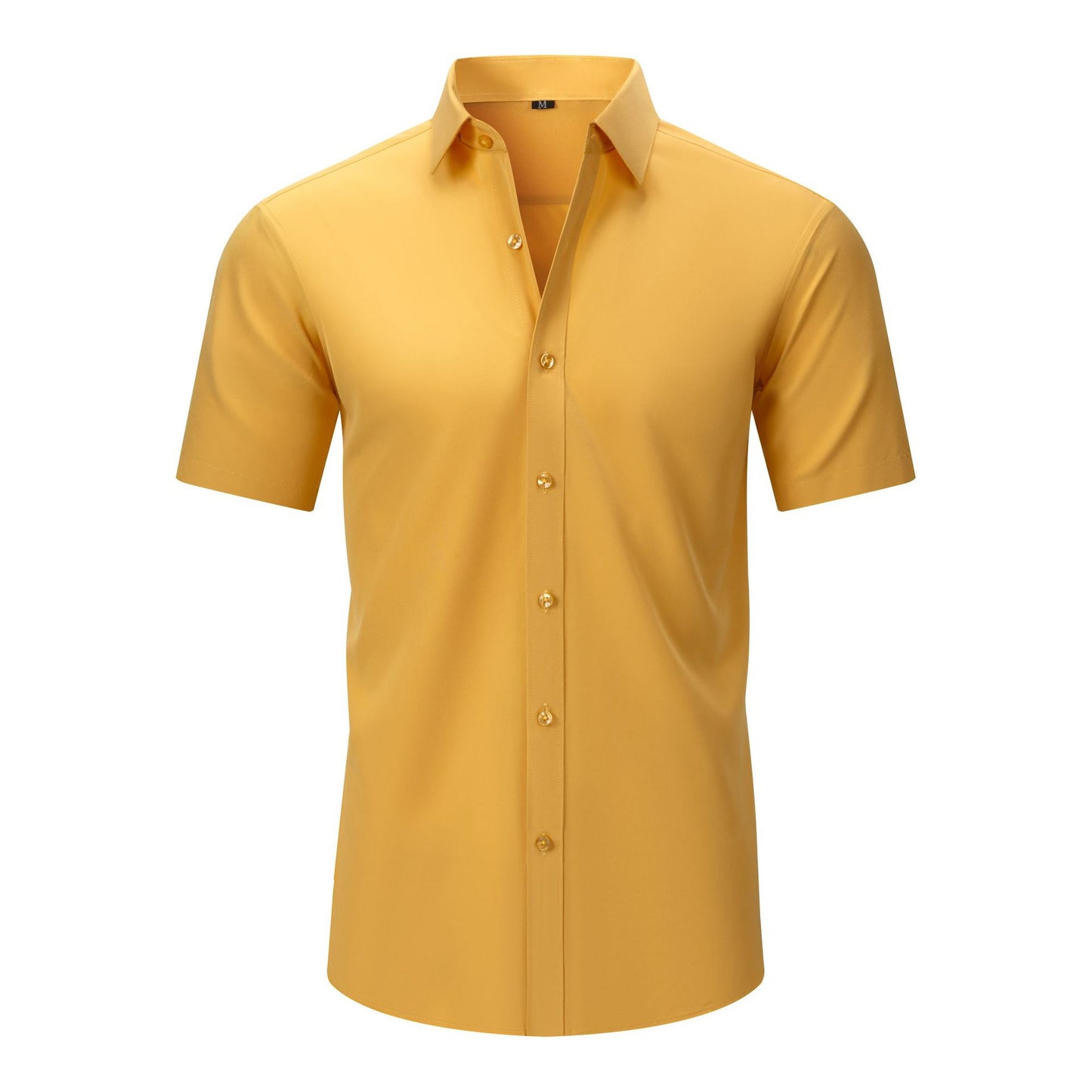 Mens Short-sleeve Stretchy Shirt