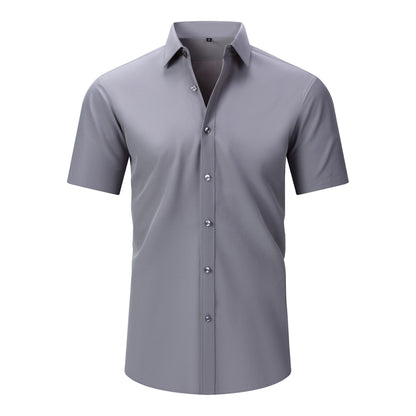 Mens Short-sleeve Stretchy Shirt