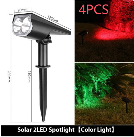 Solar Spotlights Outdoor Garden Lawn