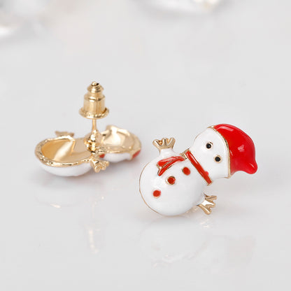 Christmas Ornaments Hot Selling Christmas Snowman Earrings