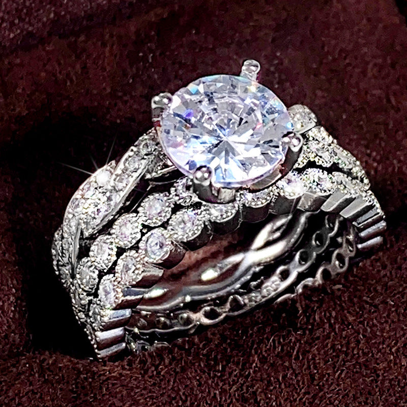 Three Ring Set Wedding Anniversary Commemorative Gift