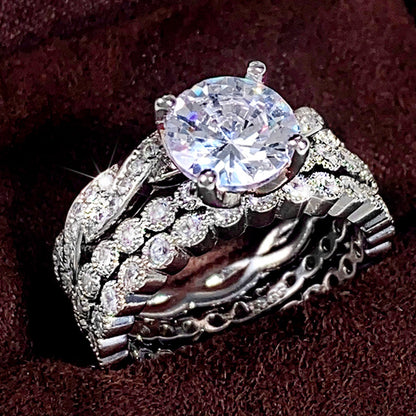 Three Ring Set Wedding Anniversary Commemorative Gift