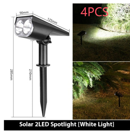 Solar Spotlights Outdoor Garden Lawn
