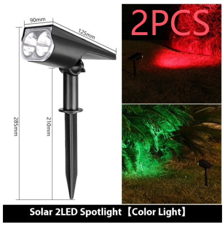 Solar Spotlights Outdoor Garden Lawn