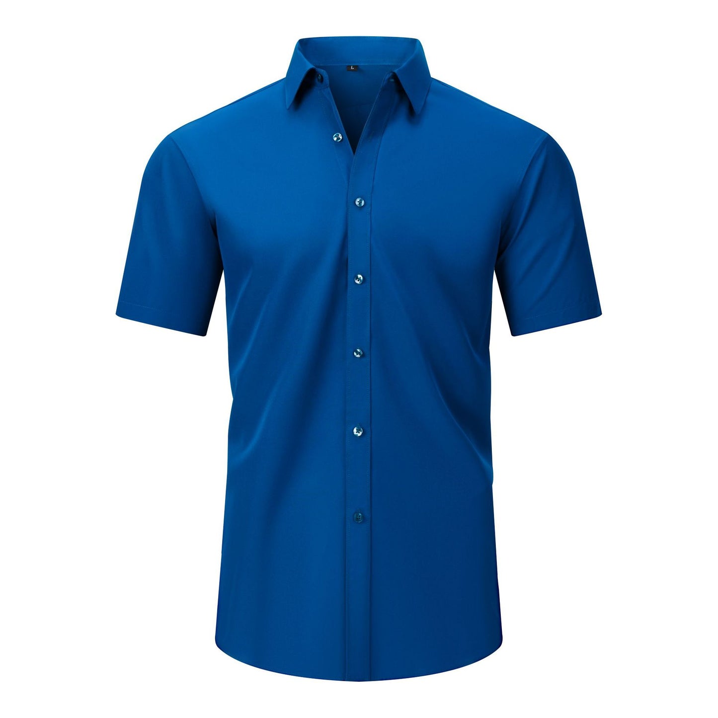 Mens Short-sleeve Stretchy Shirt