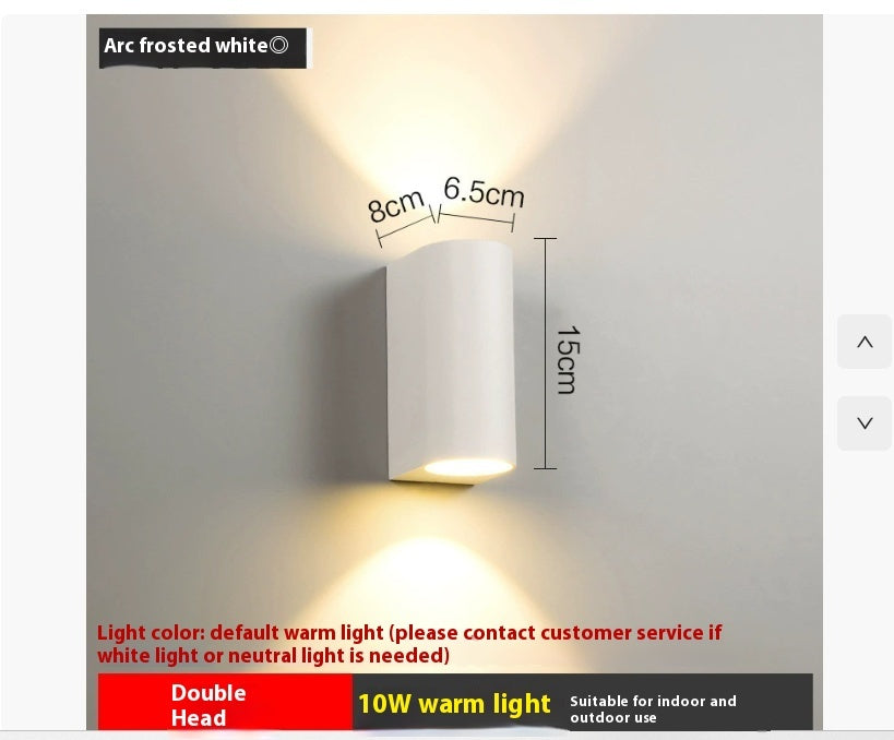 Simple Outdoor Waterproof Led Wall Lamp Creative Aisle Living Room Wall Lamp