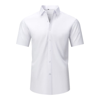 Mens Short-sleeve Stretchy Shirt