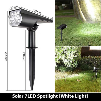 Solar Spotlights Outdoor Garden Lawn