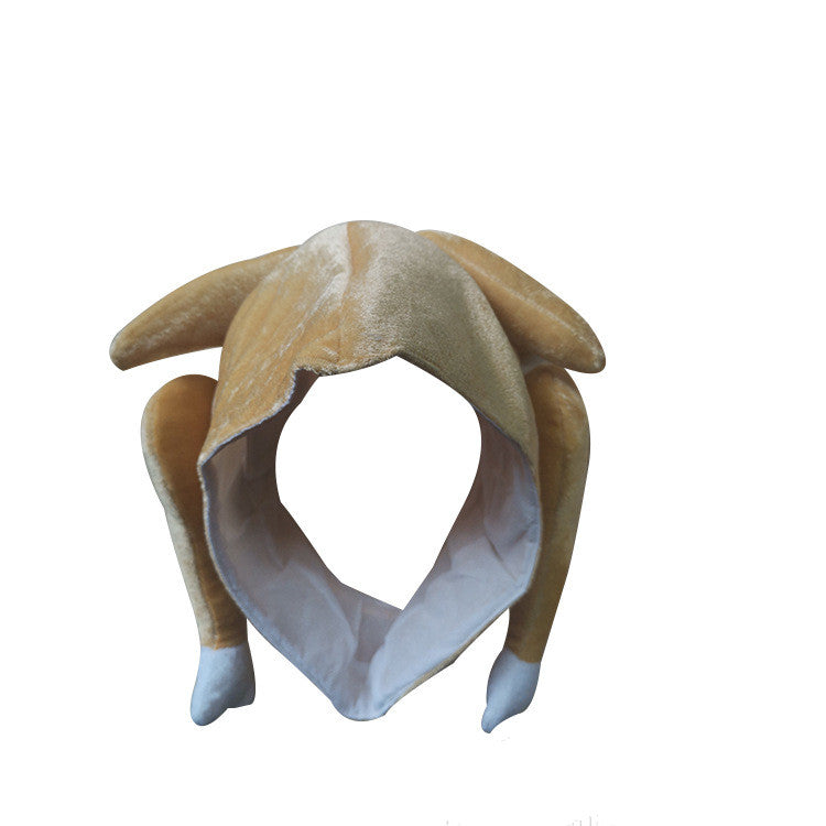 Plush Roasted Turkey Hats