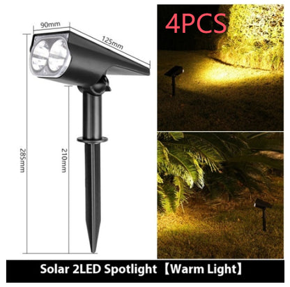 Solar Spotlights Outdoor Garden Lawn