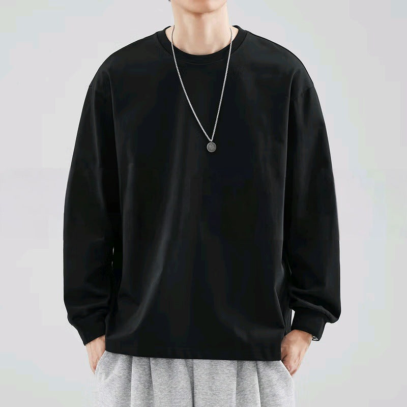 Men's Pure Cotton Thick, Long-sleeve T-shirt