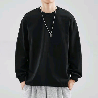 Men's Pure Cotton Thick, Long-sleeve T-shirt