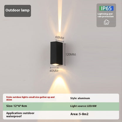 Simple Outdoor Waterproof Led Wall Lamp Creative Aisle Living Room Wall Lamp