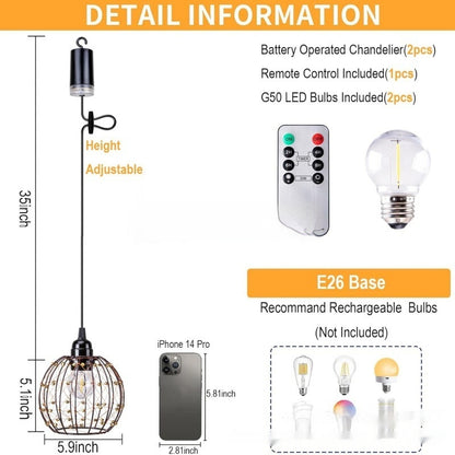 Outdoor Waterproof Camping Living Room Led Chandelier