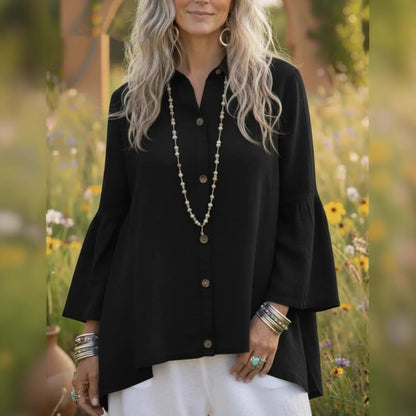 Women's Loose  Flare-sleeve Shirt