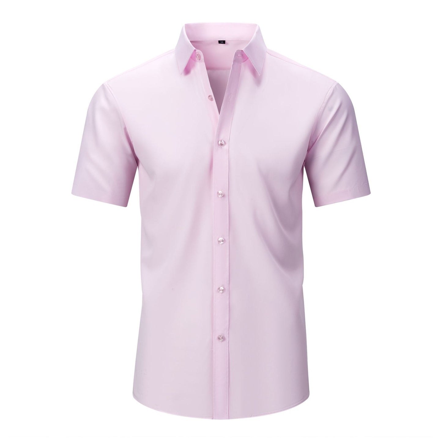 Mens Short-sleeve Stretchy Shirt