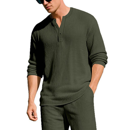 Heavyweight Ribbed Long-sleeve Men's