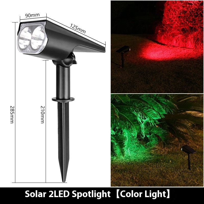 Solar Spotlights Outdoor Garden Lawn